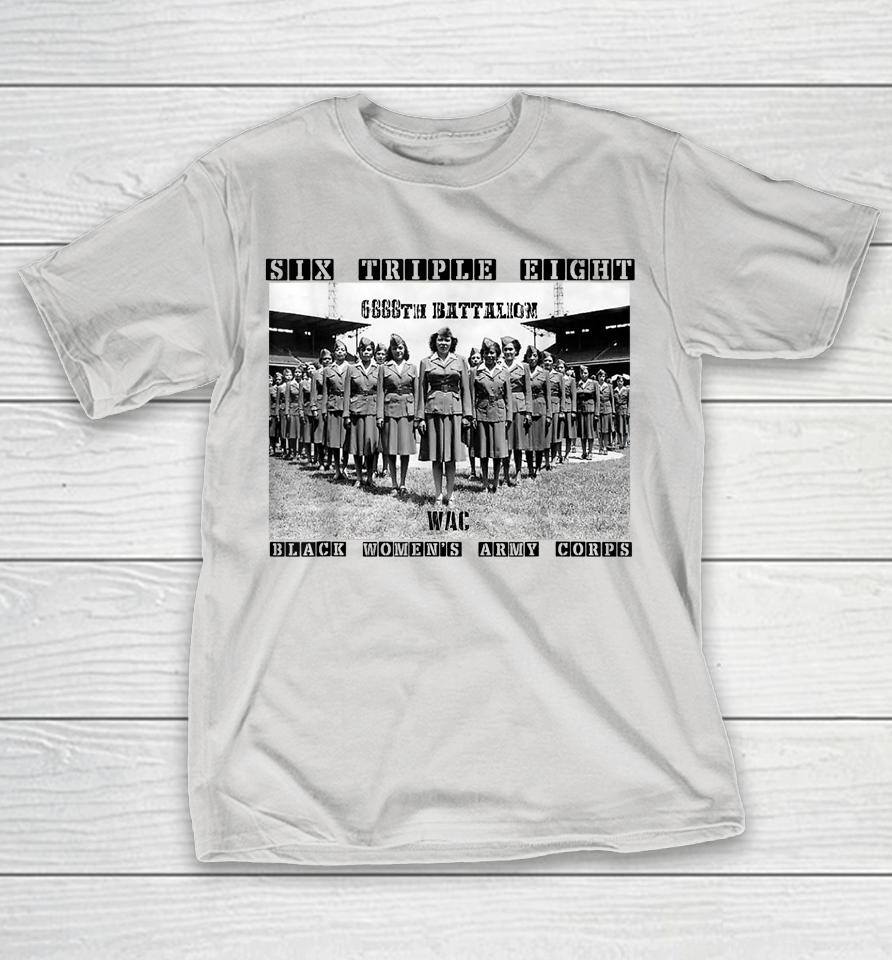 6 Triple 8 Black Women'S Army Corps 6888th Charity Adams Shirts