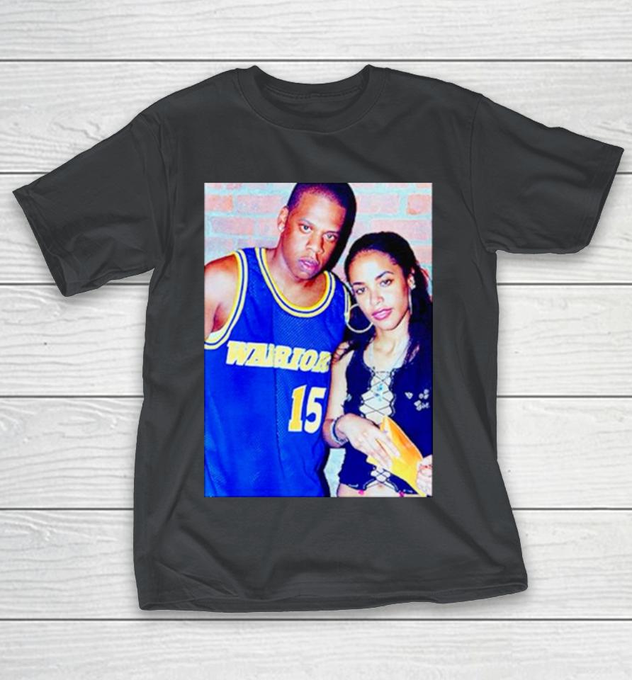 Aaliyah and Jay Z Rock the Boat Warriors Sprewell Beyonce Shirts