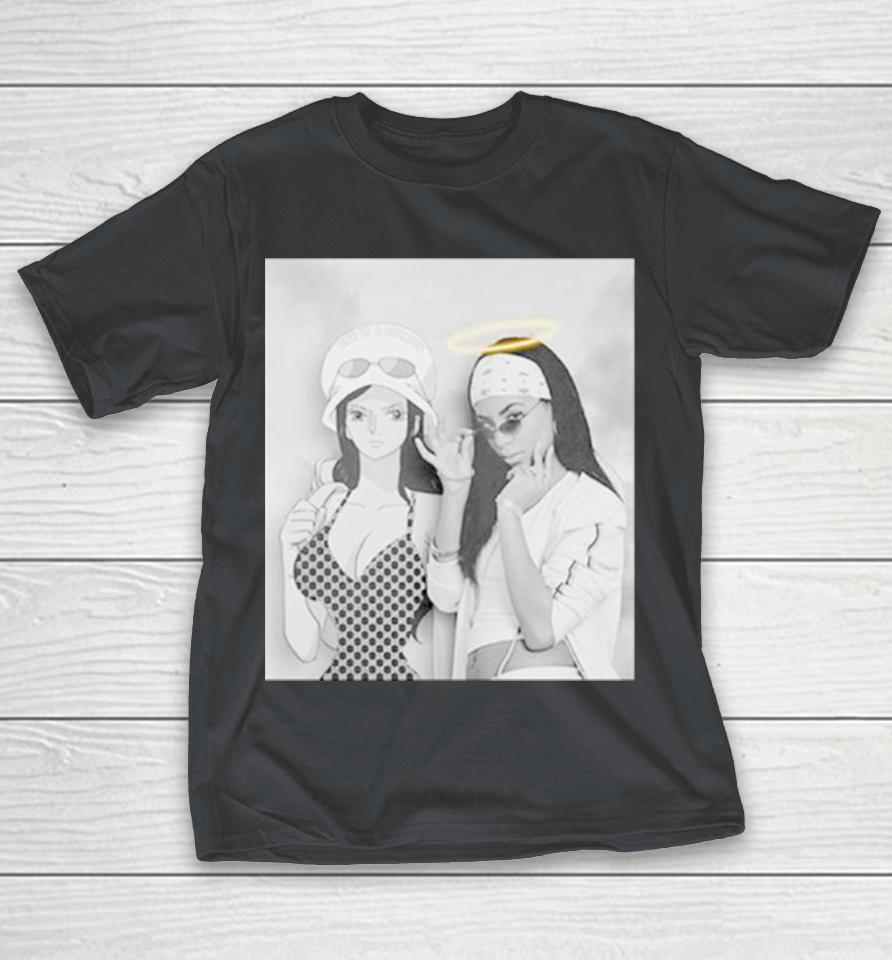 Aaliyah x Nico Robin One Piece Shirts
