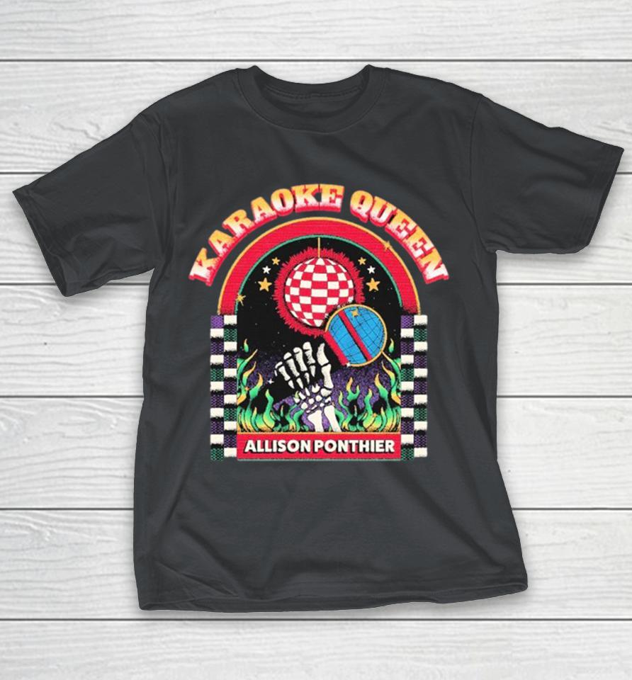Allison Ponthier Karaoke Queen Skeleton Hand Shirts