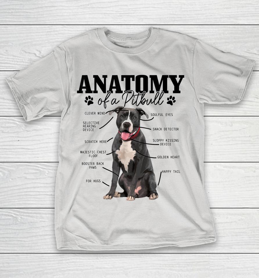 Anatomy Of A Pitbull Dog Funny Shirts