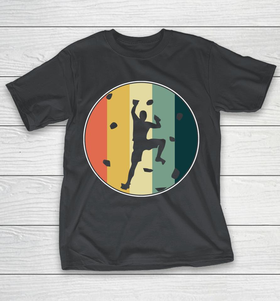Awesome Retro Wall Climber Rock Mountain Climbing Bouldering Shirts
