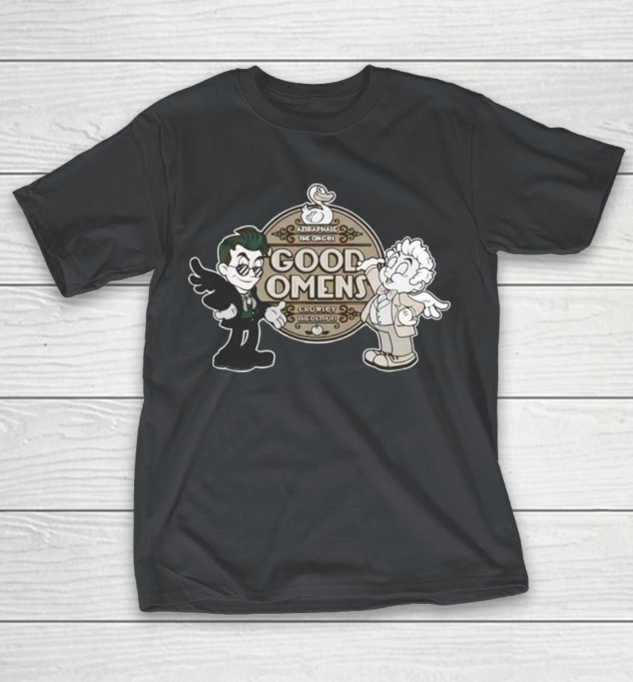 Aziraphale the angel good omens crowley the demon Shirts