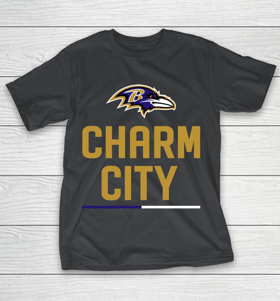 Baltimore Ravens Black Team Slogan Shirts WoopyTee