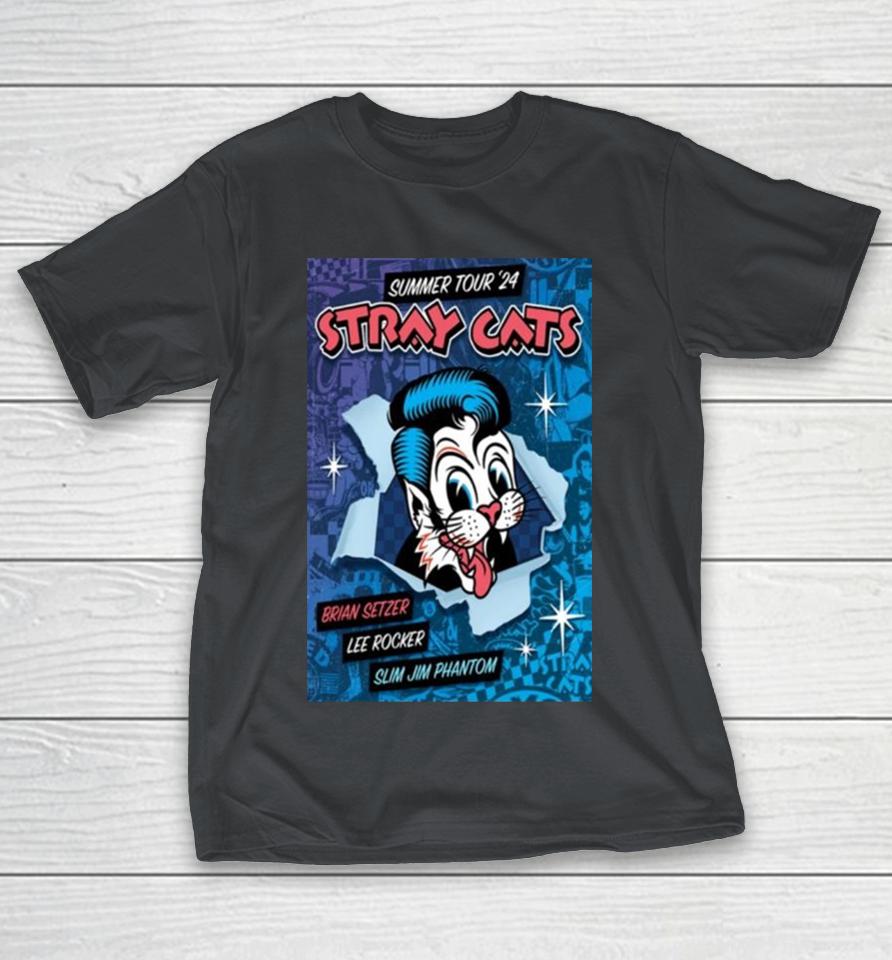 Band Stray Cats 2024 Summer Tour Shirts