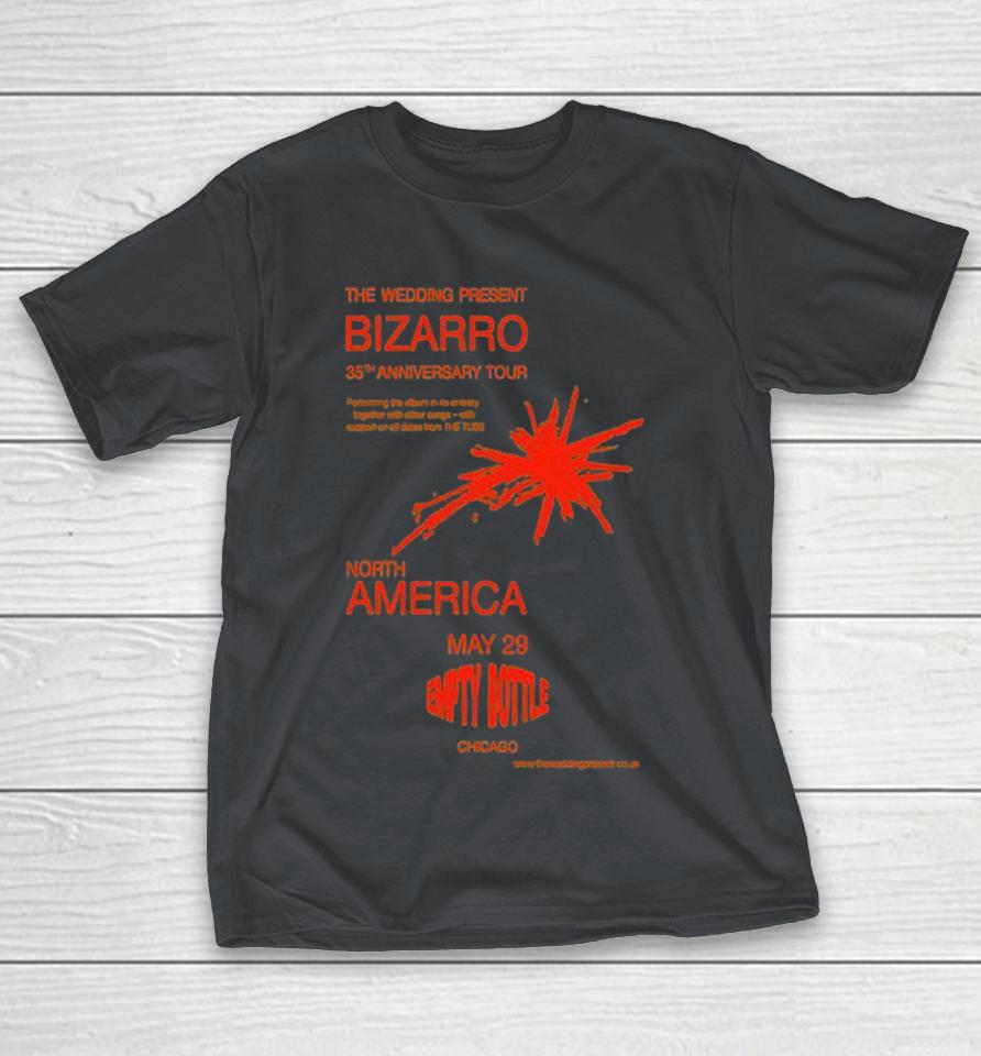 Bizarro North America The Wedding Present Chicago, IL Tour 2025 Shirts