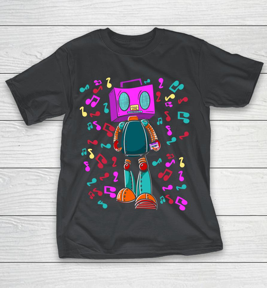 Boom Box Vintage Retro Music Cassette Tape Shirts