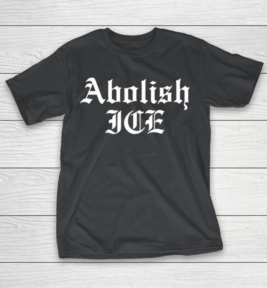 Brody King Wearing Abolish Ice Shirts