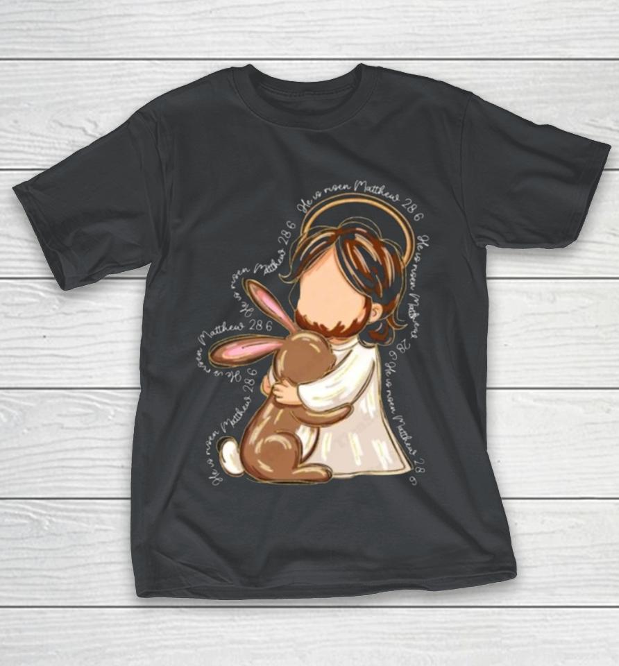 Brush Stroke Jesus He Is Risen Shirts
