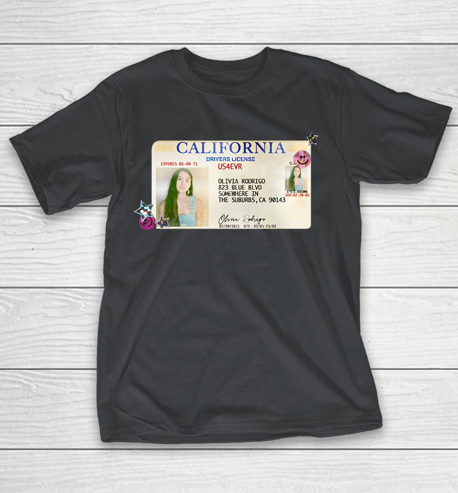 California Drivers License Olivia Rodrigo Shirts WoopyTee