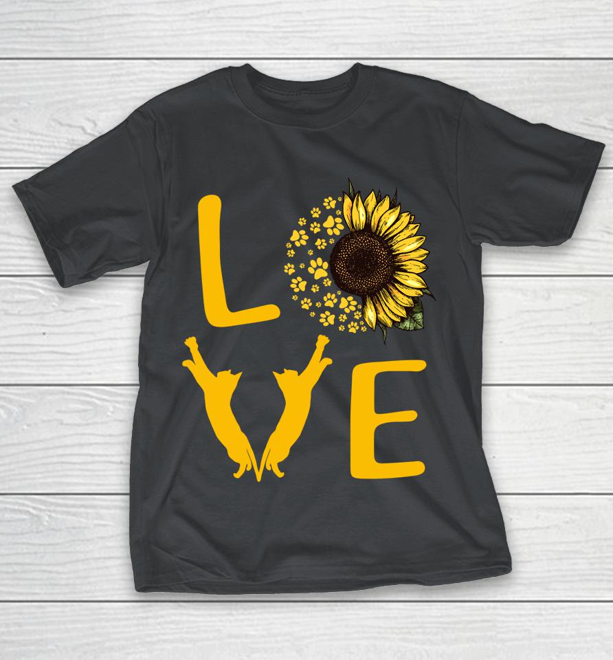 Cat Sunflower Gifts For Cat Lovers Shirts WoopyTee