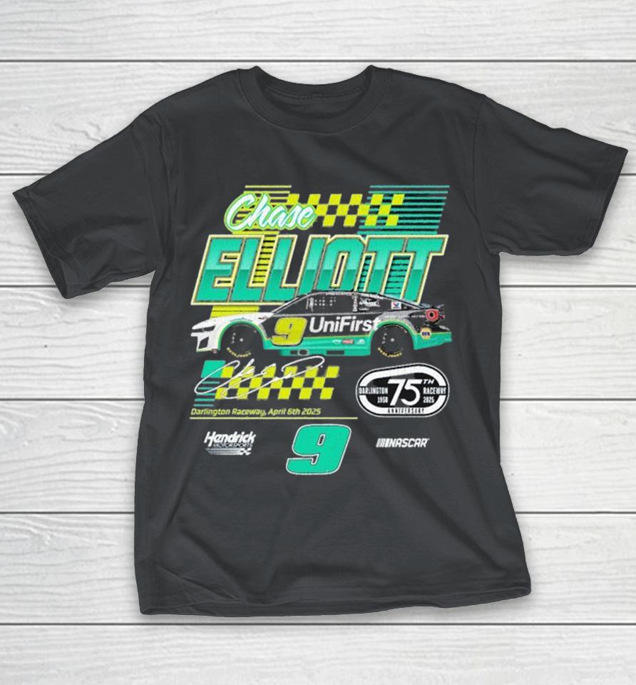 Chase Elliott #9 UniFirst Darlington Raceway 2025 Hendrick Motorsports Nascar Shirts