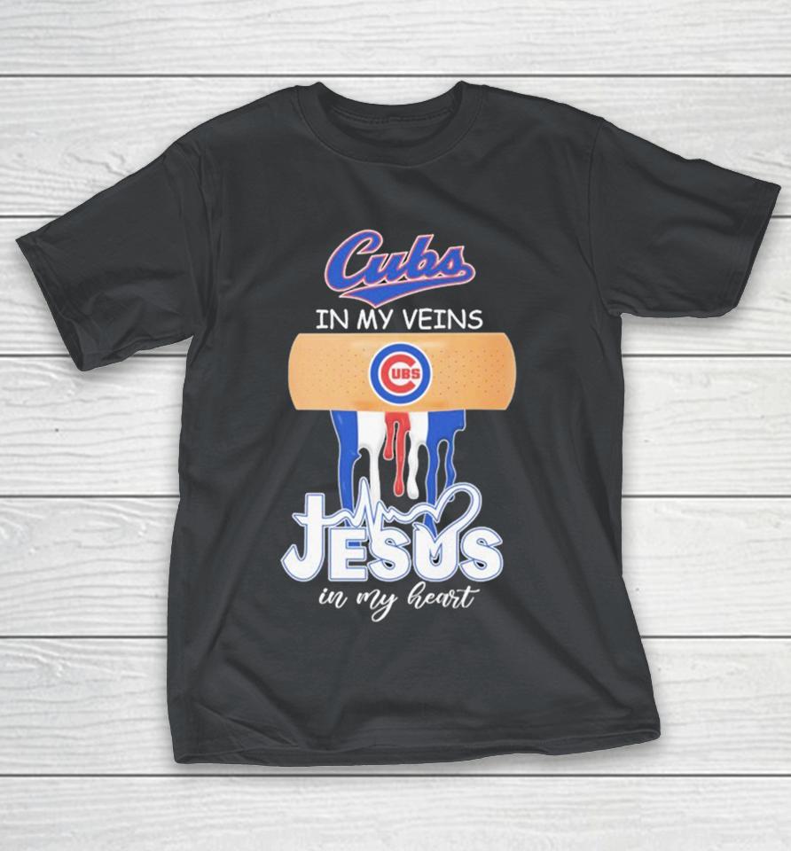 Chicago Cubs In My Veins, Jesus In My Heart Shirts