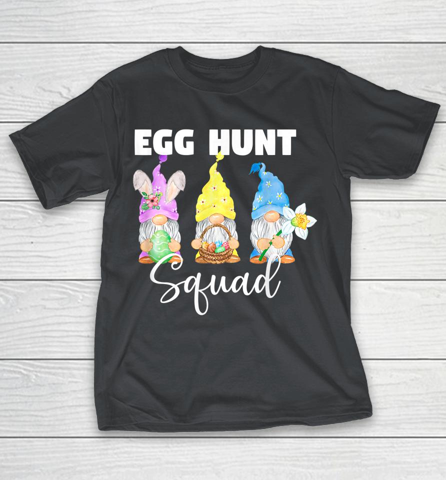 Cute Gnomes Easter Egg Hunt Squad Easter Day Bunny Shirts