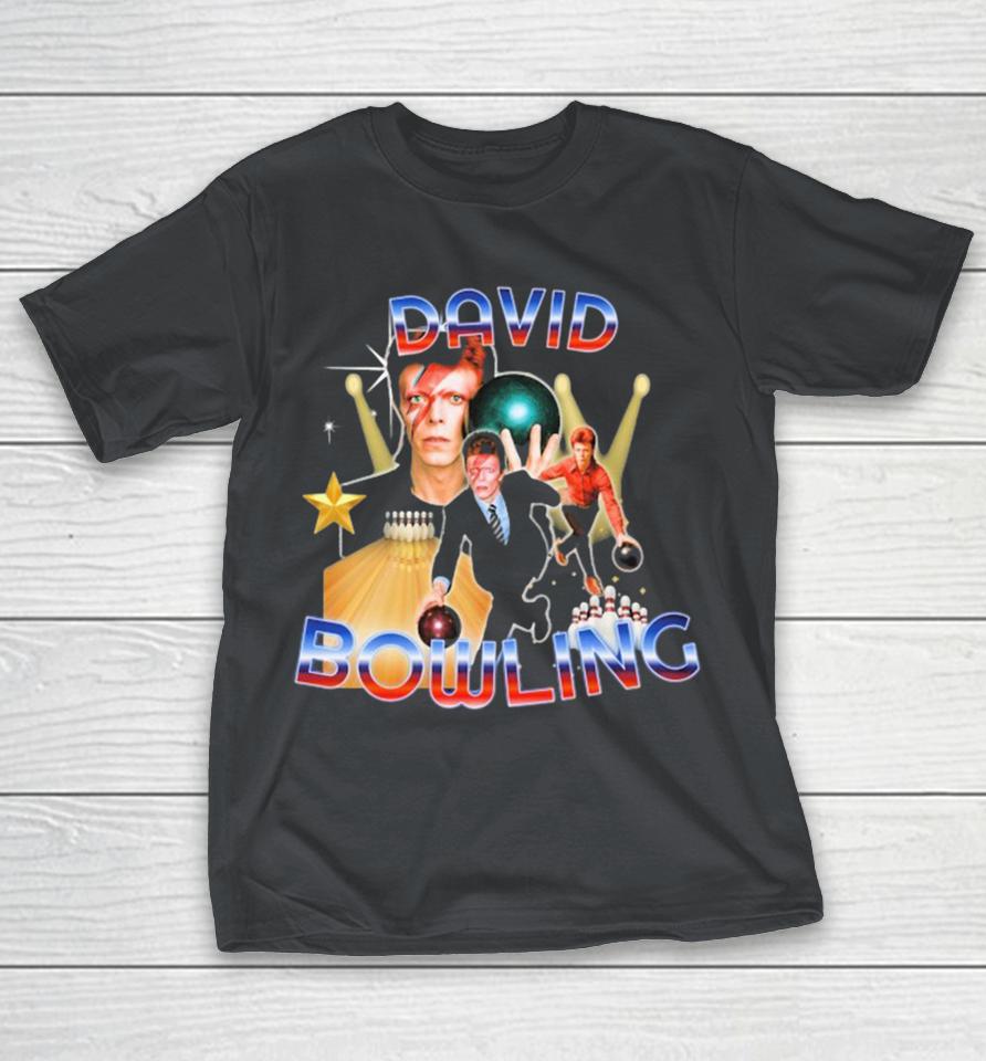 David Bowling Playing Bowling Ball Star Shirts