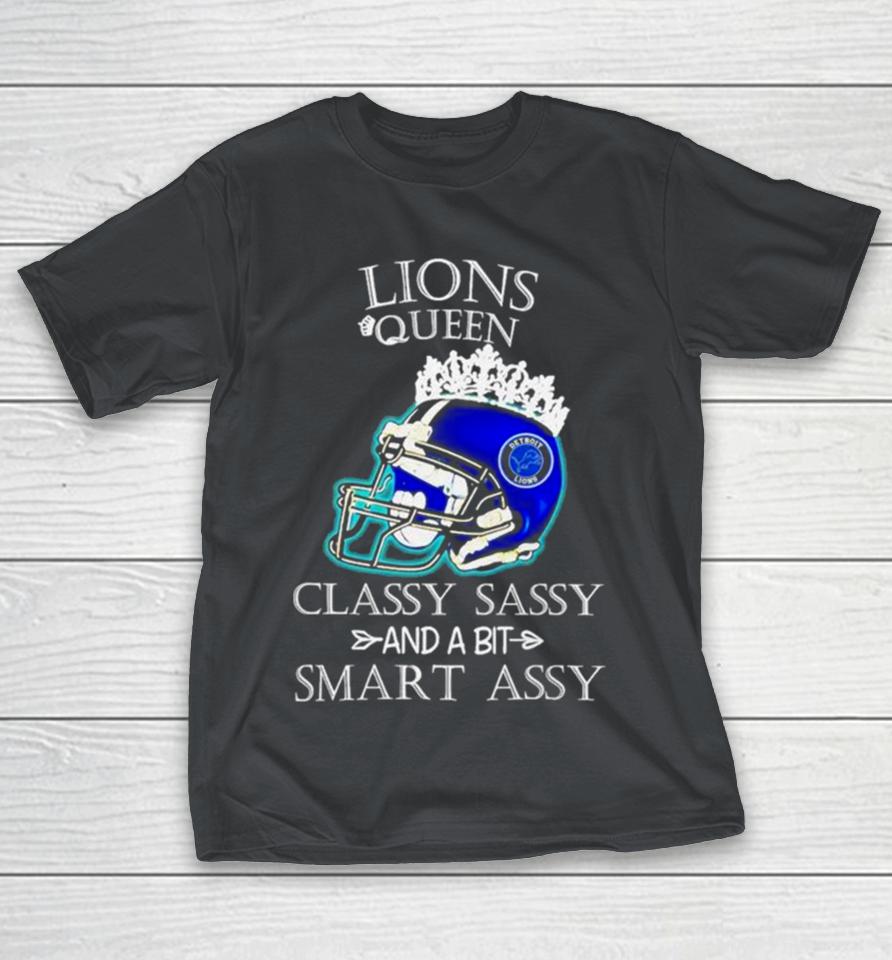 Detroit Lions Queen Classy Sassy And A Bit Smart Assy Helmet Shirts