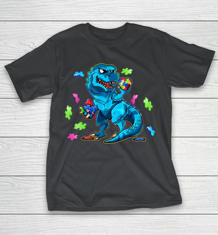 Dinosaur T-Rex Autism Shirts