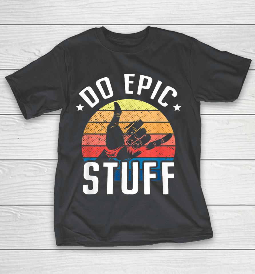 Do Epic Stuff Surfer Hang Loose Shaka Windsurfing Surf Shirts