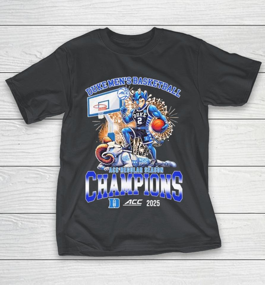 Duke Blue Devils Men’s Basketball Stomp UNC North Carolina Tar Heels ACC Regular Season Champions 2025 Mascots Shirts