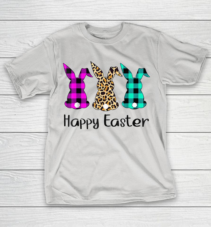 Easter Leopard Bunny Rabbit Palm Sunday Girls Easter Shirts