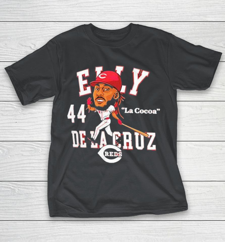 Elly De La Cruz La Cocoa Cincinnati Reds Hometown Caricature Shirts