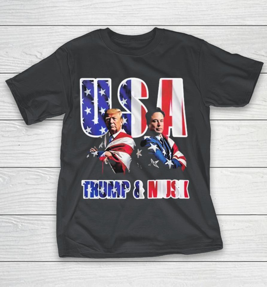 Elon Musk Vs Donald Trump USA Flag American 2025 Shirts