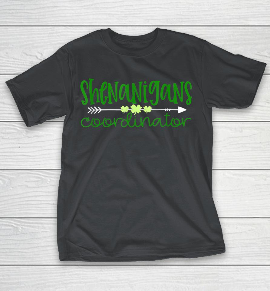 Funny Certified Shenanigans Coordinator St Patricks Shirts