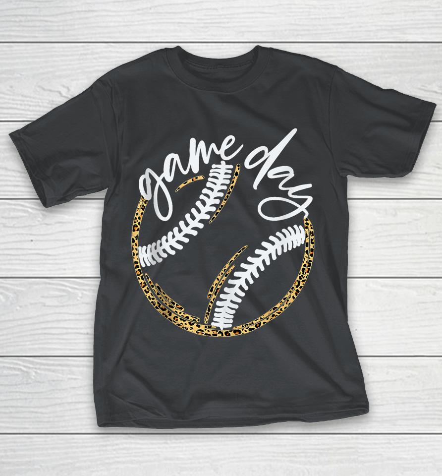 Game Day Leopard Baseball Life, Softball Life For Mom Shirts