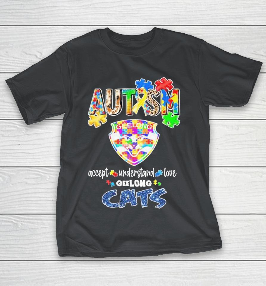 Geelong Cats Autism Accept Understand Love Shirts