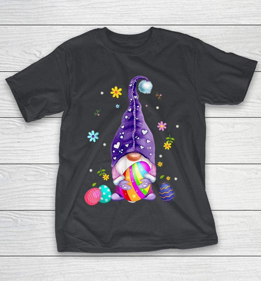 Gnome Hugs Bunny Happy Easter Egg Hunting Gnomes Shirts