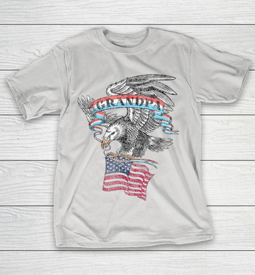 Grandpa American Flag Usa Eagle Vintage Shirts
