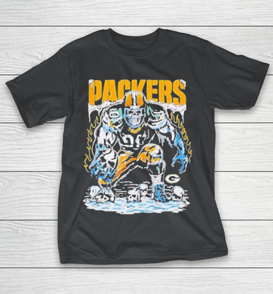 Green Bay Packers Football Skeleton Player Art Shirts