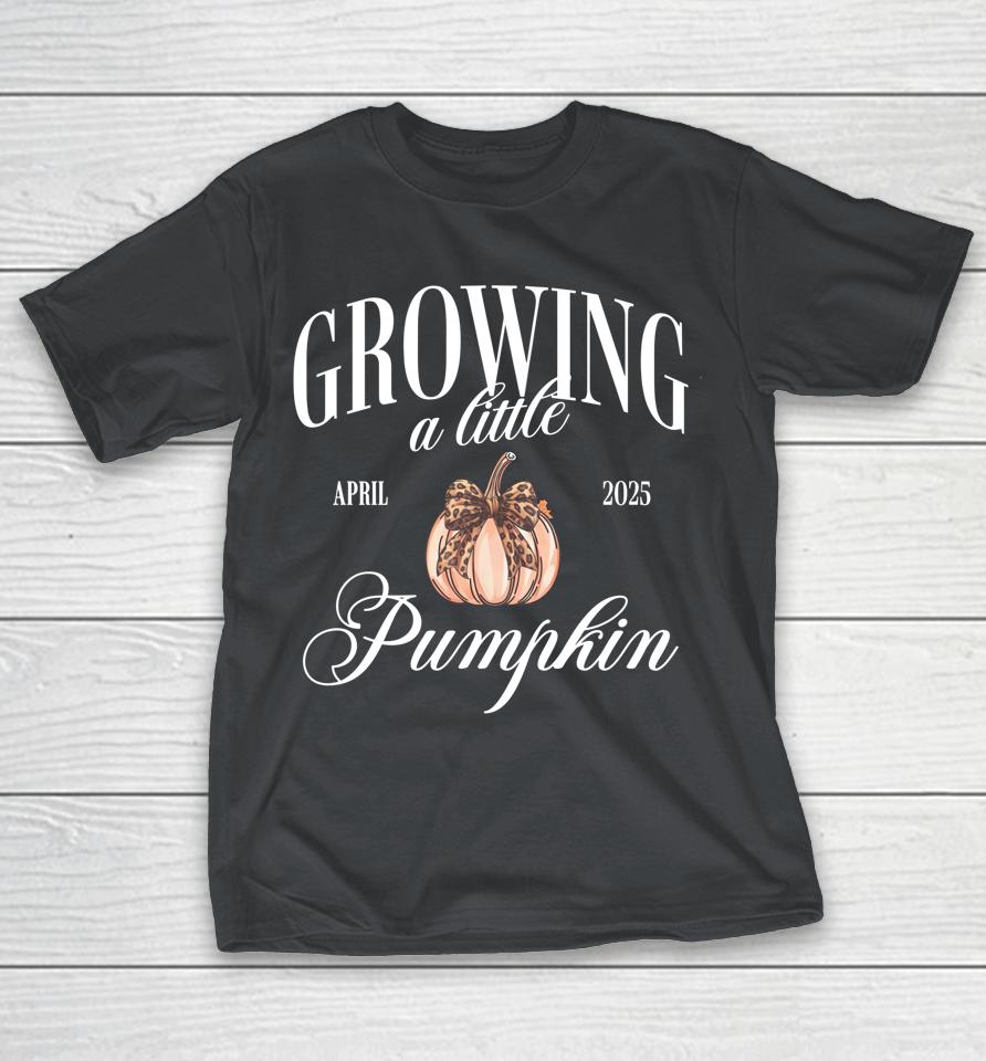 Growing A Little Pumpkin Pregnancy Announcement Halloween Shirts