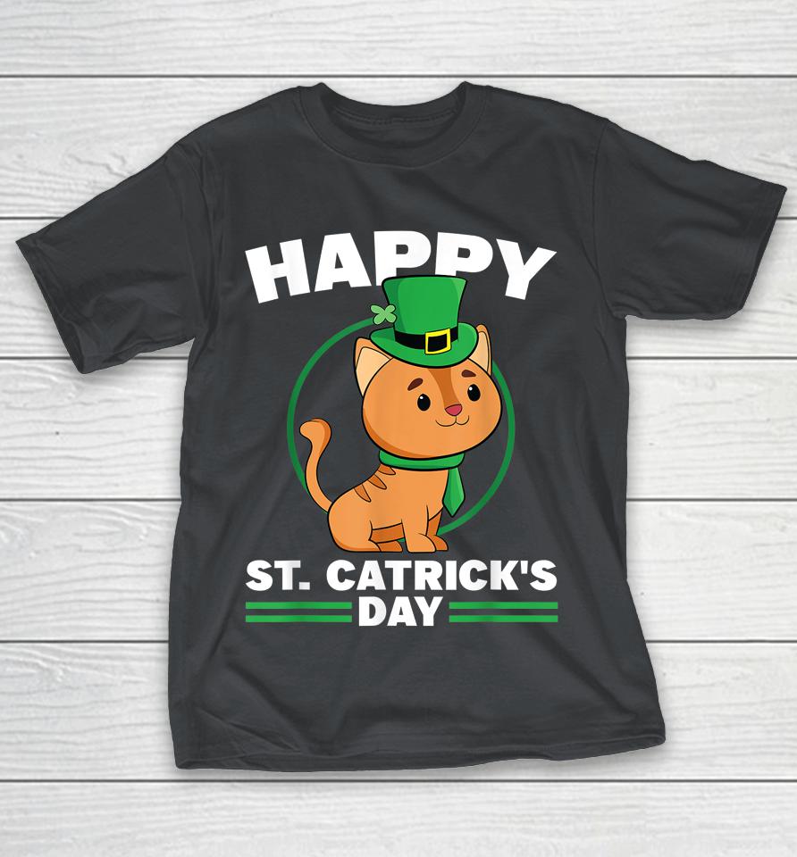 Happy St Catrick's Day St Patrick's Day Kitten Cat Shirts