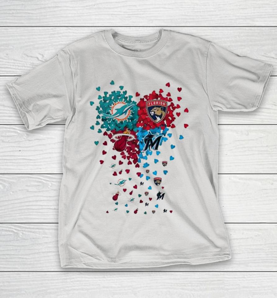 Heart Florida Sports Teams Logo Shirts