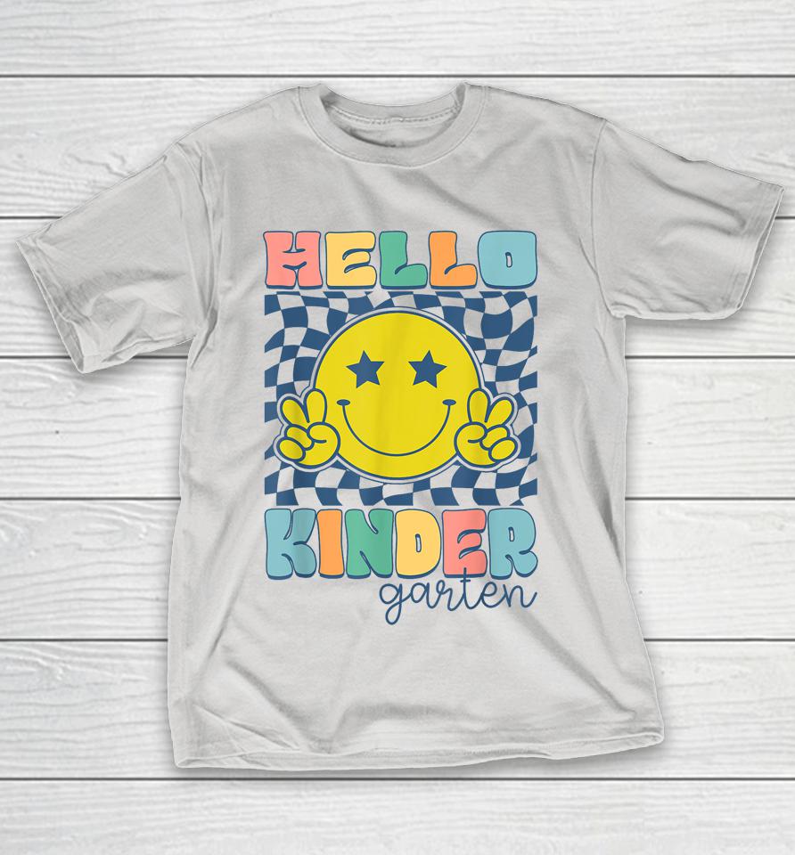 Hello Kindergarten Retro Smile Team 1st Day Back To School Shirts