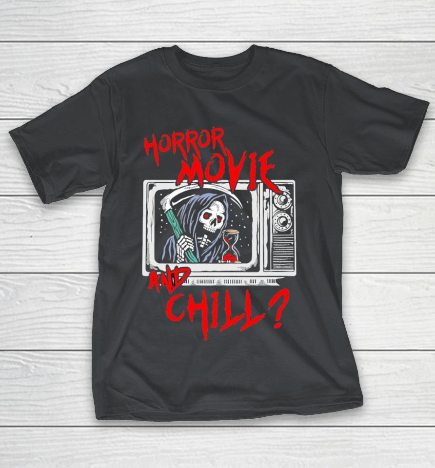 Horror Movie And Chill Grim Reaper Tv Modern Streets Shirts