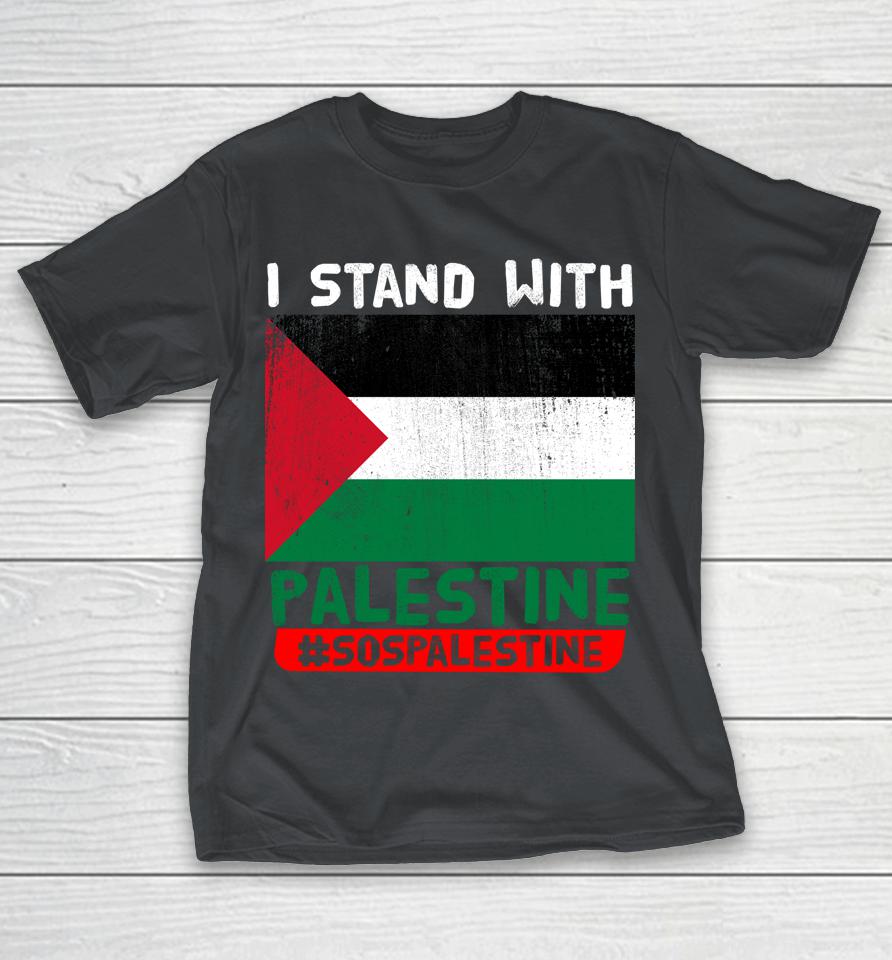 I Stand With Free Palestine Support SOS Palestine Flag 2023 Shirts