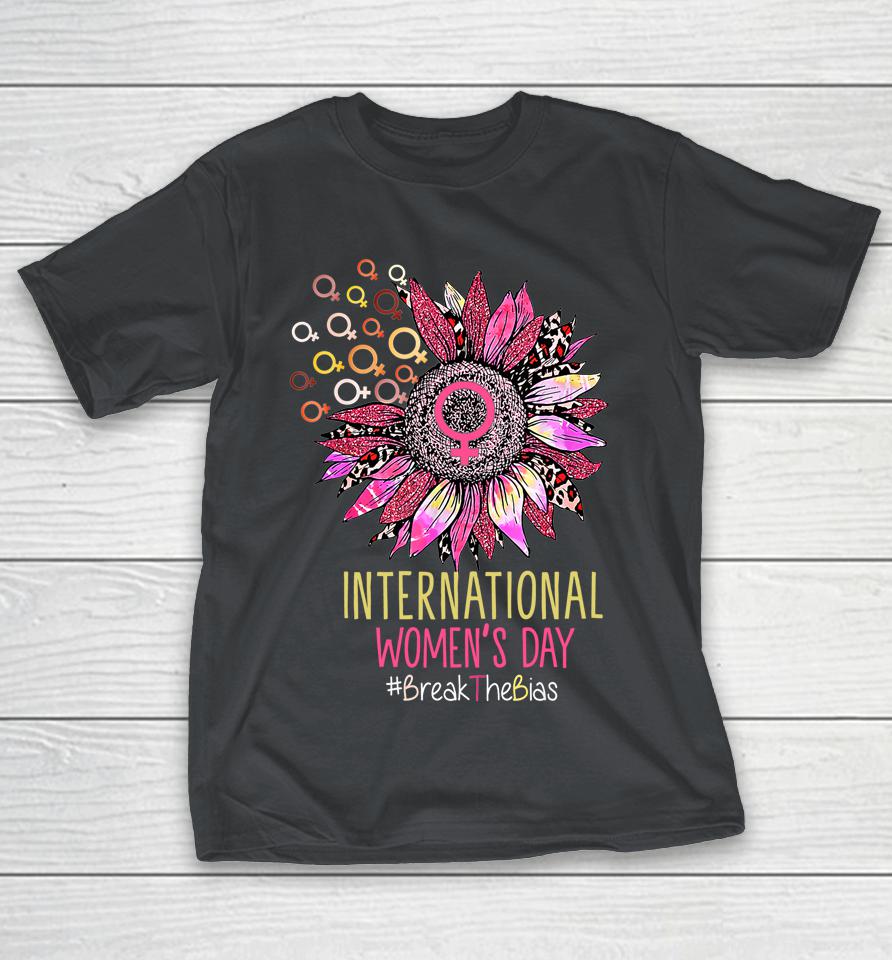 International Womens Day Sun Flower Equality Break the Bias Shirts