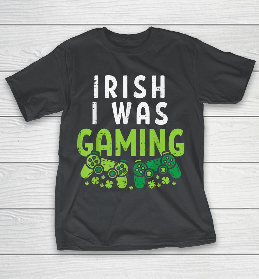 Irish I Was Gaming Boys St Patricks Day Shirts