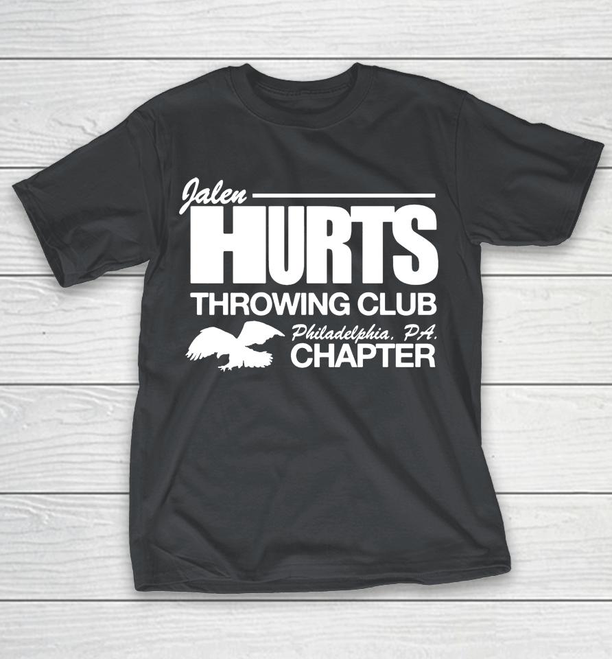 Jalen Hurts Throwing Club Shirts WoopyTee