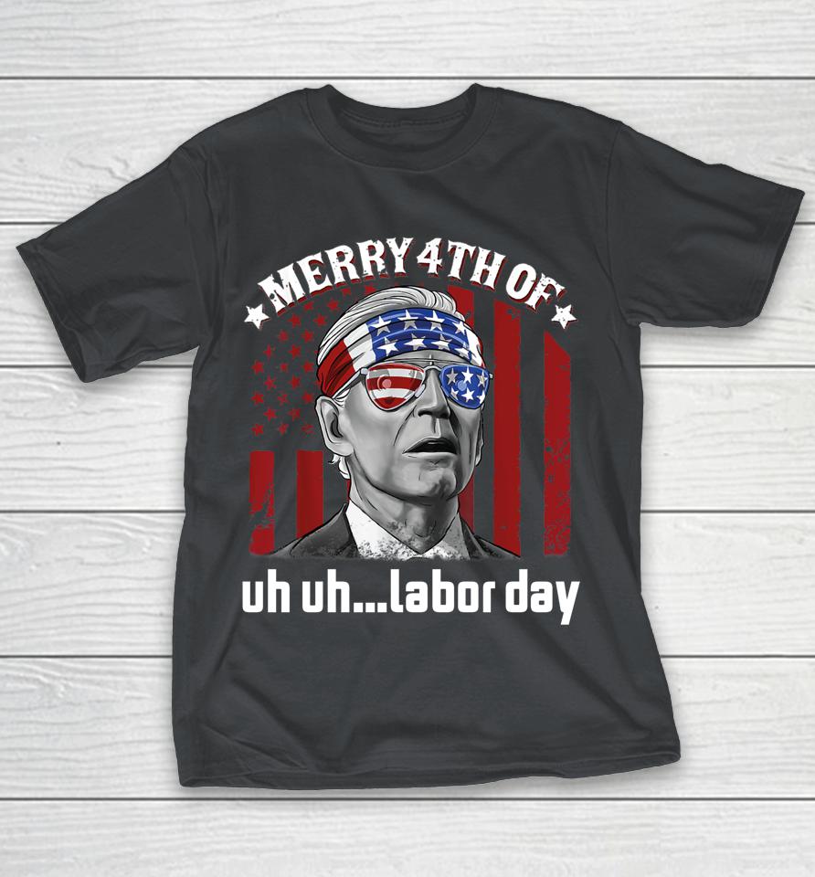 Joe Biden Merry 4th Of Labor Day Funny 4th Of July Shirts WoopyTee