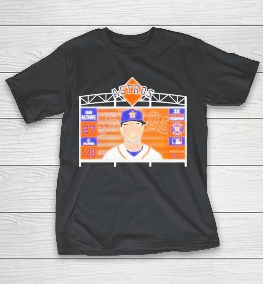 Jose Altuve Houston Astros Mvp 2x World Series Champion Shirts