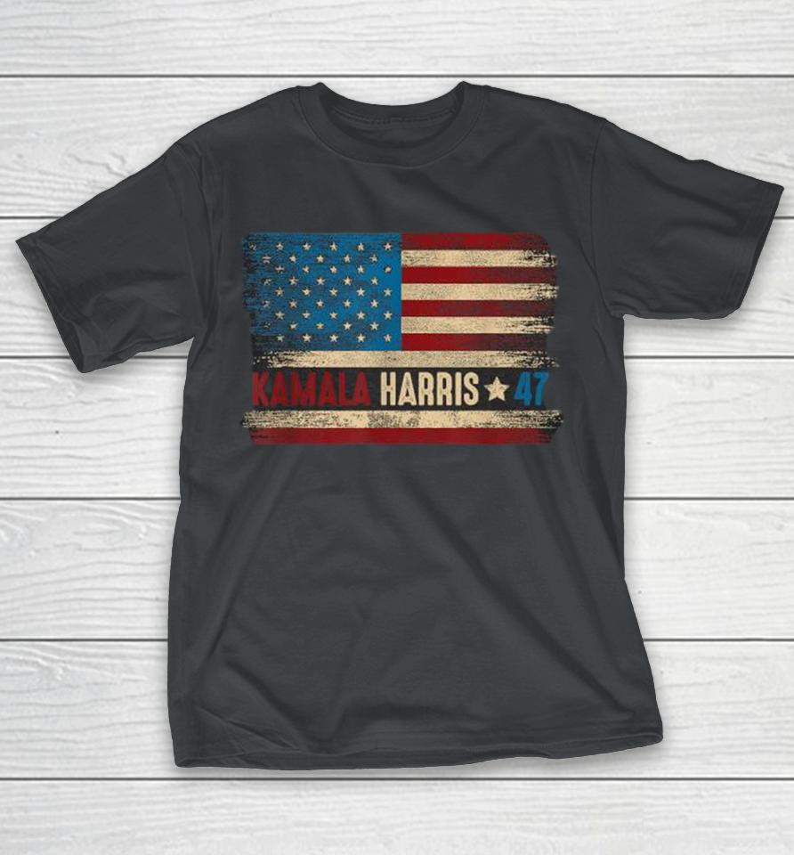 Kamala 47 American Flag Democratic Party Shirts