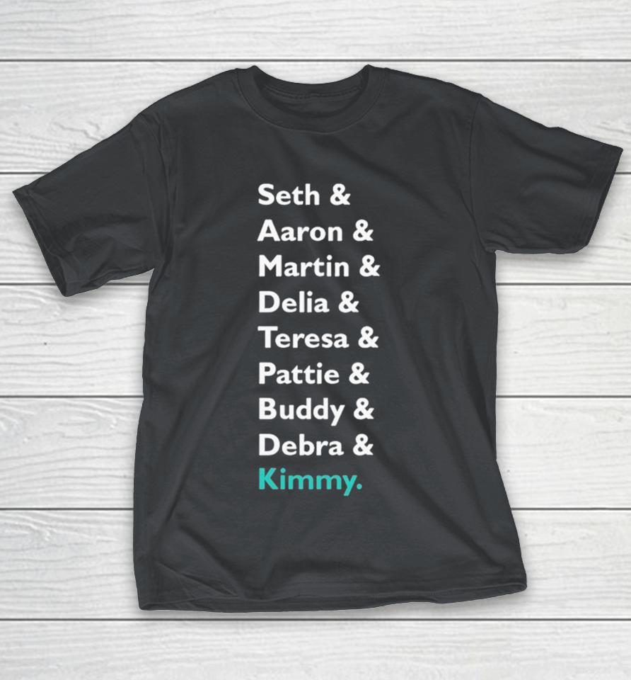 Kimberly Akimbo Seth Aaron Martin Delia Teresa Pattie Buddy And Debra Names Shirts