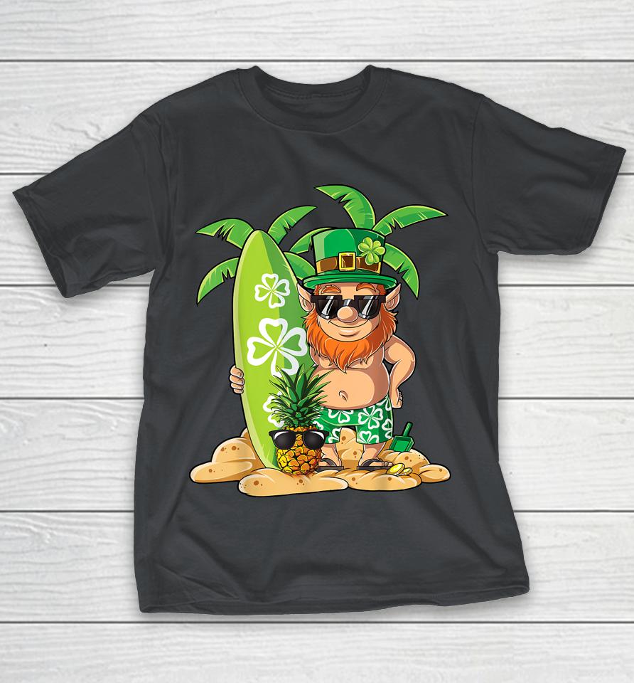 Leprechaun Hawaiian Surfing St Patrick's Day Hawaii Shirts