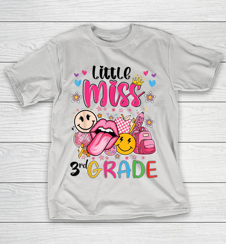 Little Miss Third Grade Girls Back To School 3rd Grade Shirts