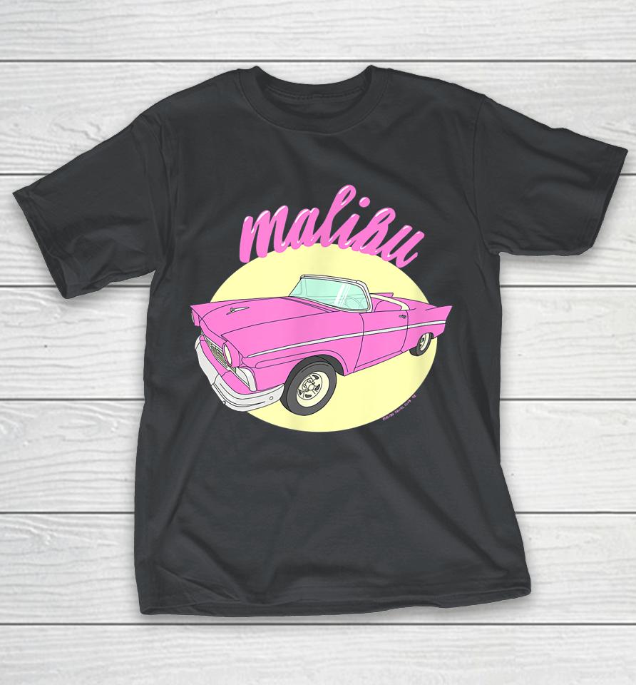 Malibu Pink Convertible Graphic Shirts | WoopyTee