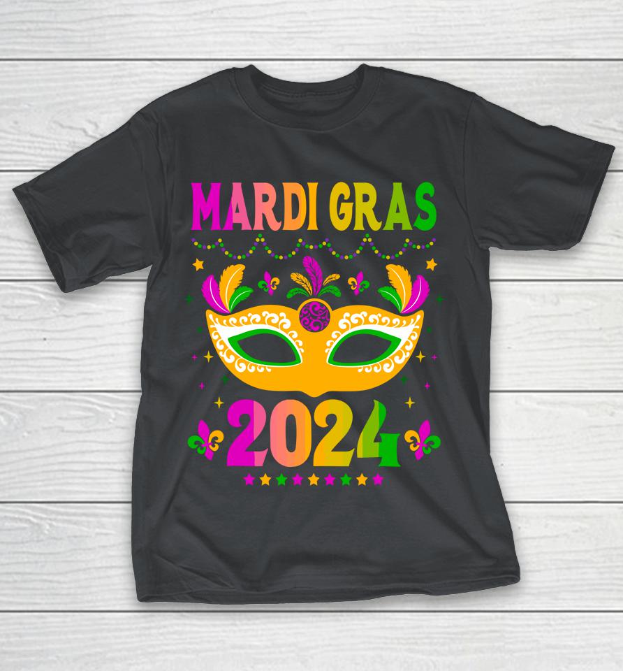 Mardi Gras 2024 Funny Mardi Gras Mask Costume Shirts WoopyTee