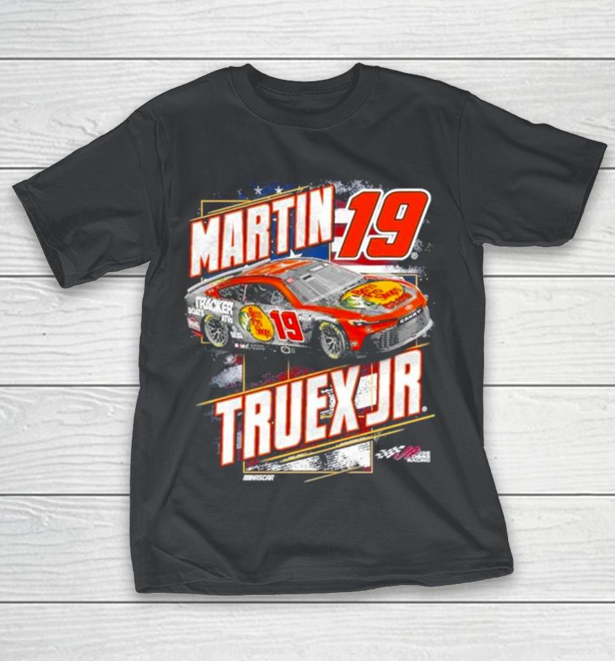 Martin Truex Jr Joe Gibbs Racing Team Collection Navy Bass Pro Shops Patriotic 2024 Shirts